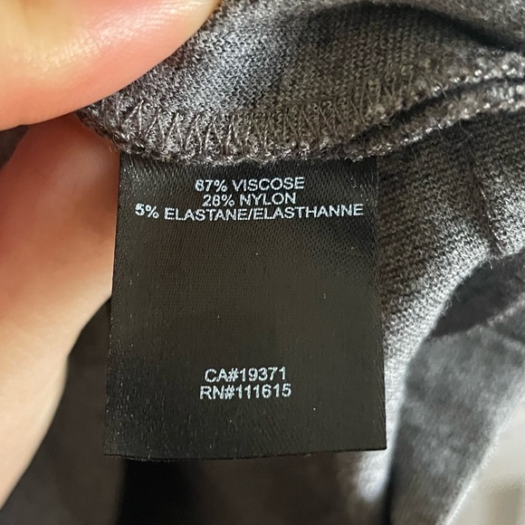 Robert Rodriguez Long Sleeve Gathered Waist Gray Dress.Pre-Owned. - Picture 5 of 6